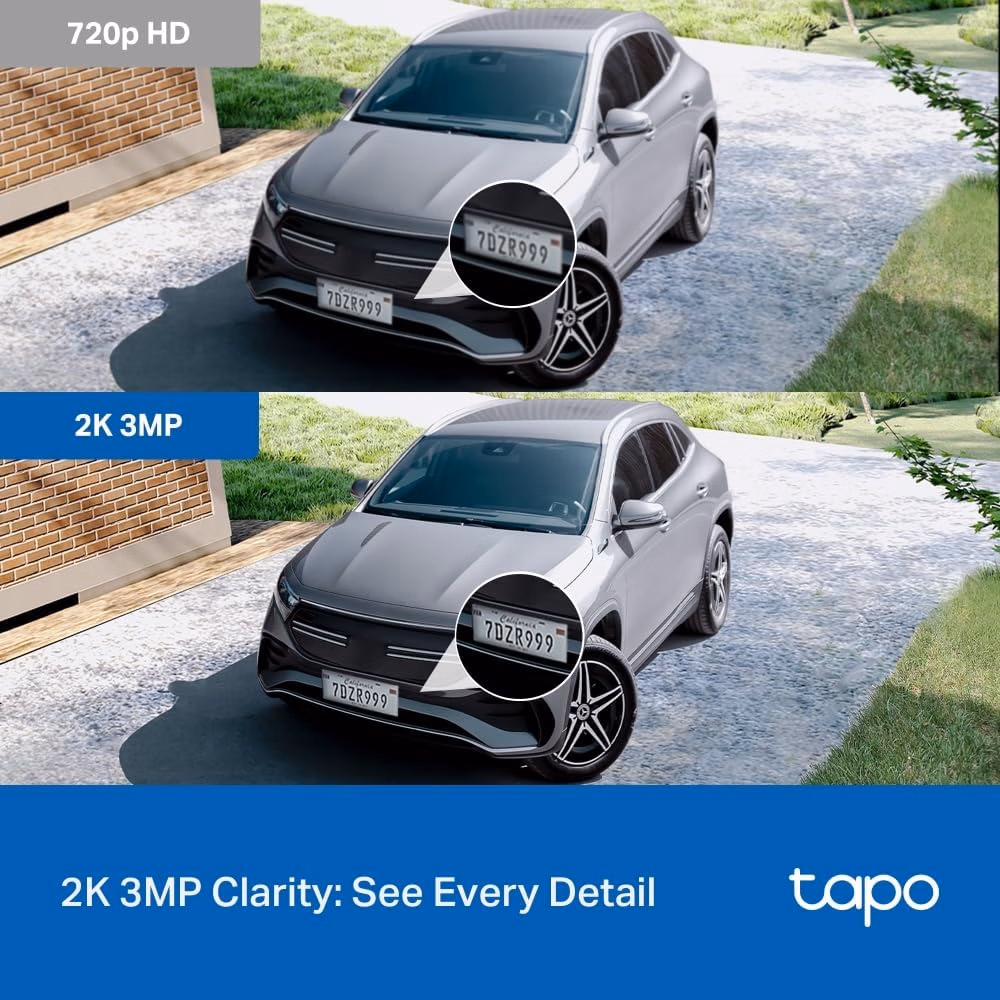 Tapo 2K Indoor/Outdoor Pan/Tilt Wired Security Camera 2-Pack C217 thumbnail 4