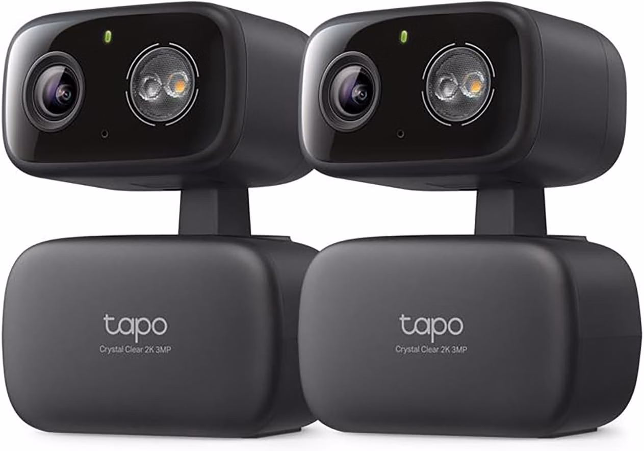 Tapo 2K Indoor/Outdoor Pan/Tilt Wired Security Camera 2-Pack C217 thumbnail 1