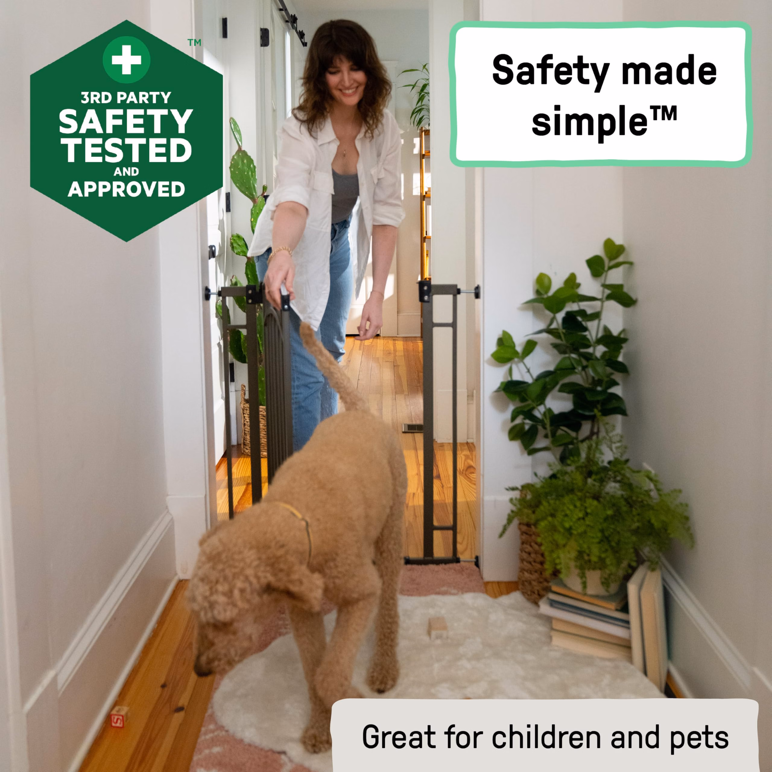 Ingenuity Decorative Extra Tall Baby Gate & Dog Gate 36" 07600CZ Bronze thumbnail 4