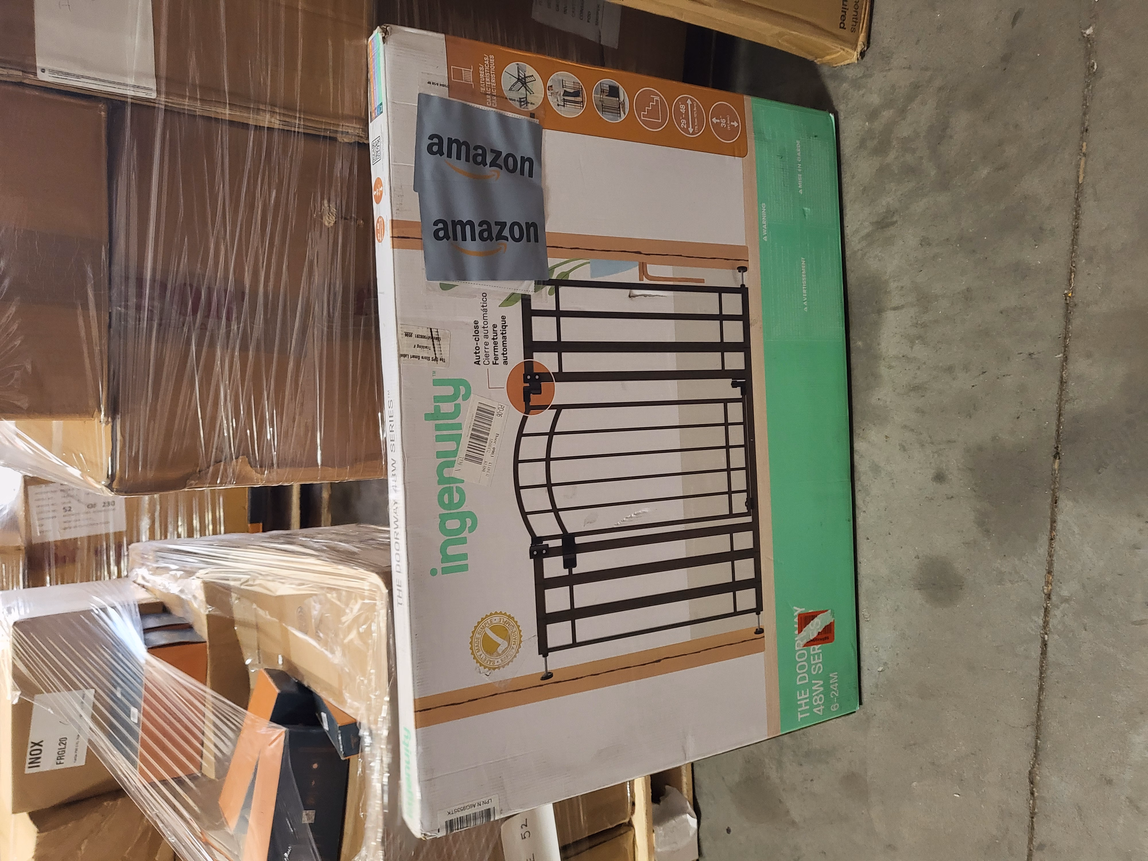 Ingenuity Decorative Extra Tall Baby Gate & Dog Gate 36" 07600CZ Bronze thumbnail 3