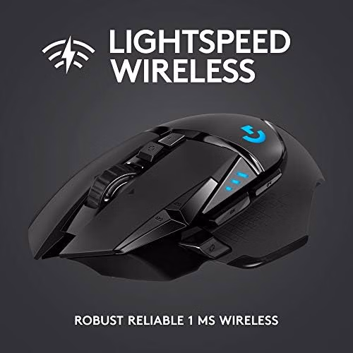Logitech G502 Lightspeed Wireless Gaming Mouse with Hero 25K Sensor Black thumbnail 4