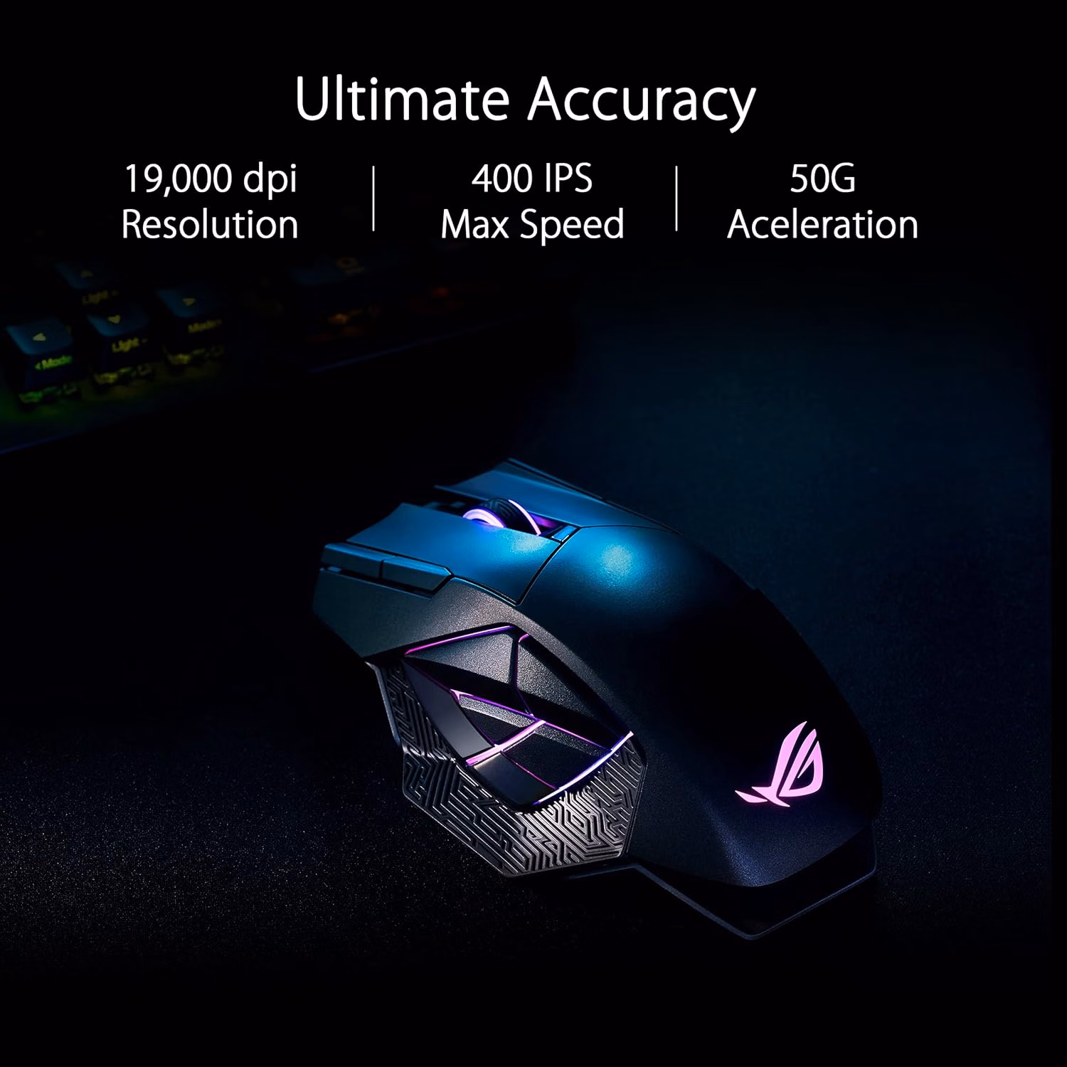 ASUS ROG Spatha X Wireless Gaming Mouse Wired/2.4GHz MMO/MOBA Design thumbnail 6
