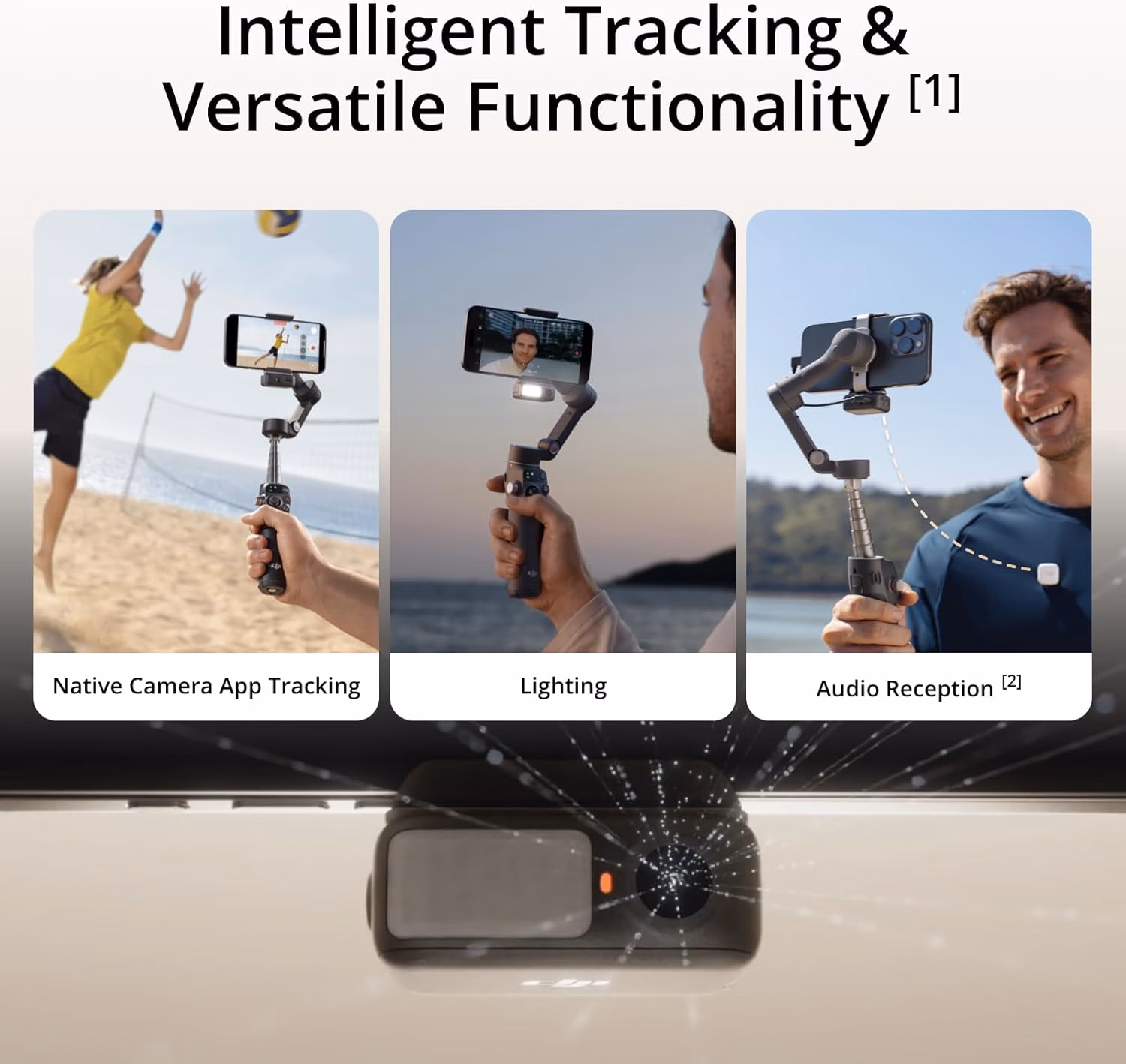 DJI Osmo Mobile 7P Gimbal Stabilizer for iPhone Native Tracking 3-Axis thumbnail 3