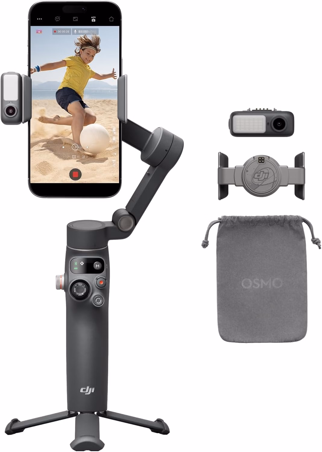 DJI Osmo Mobile 7P Gimbal Stabilizer for iPhone Native Tracking 3-Axis - Auction listing