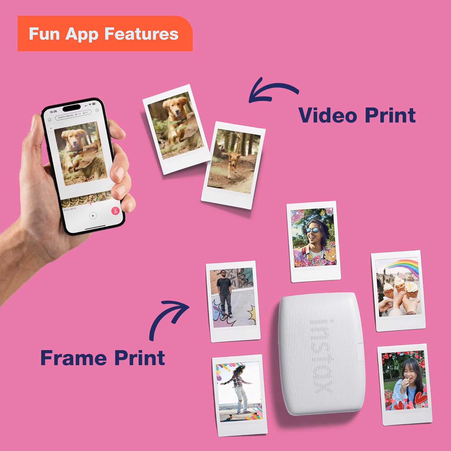 Fujifilm Instax Mini Link 3 Smartphone Printer 16832235 Sage Green thumbnail 4