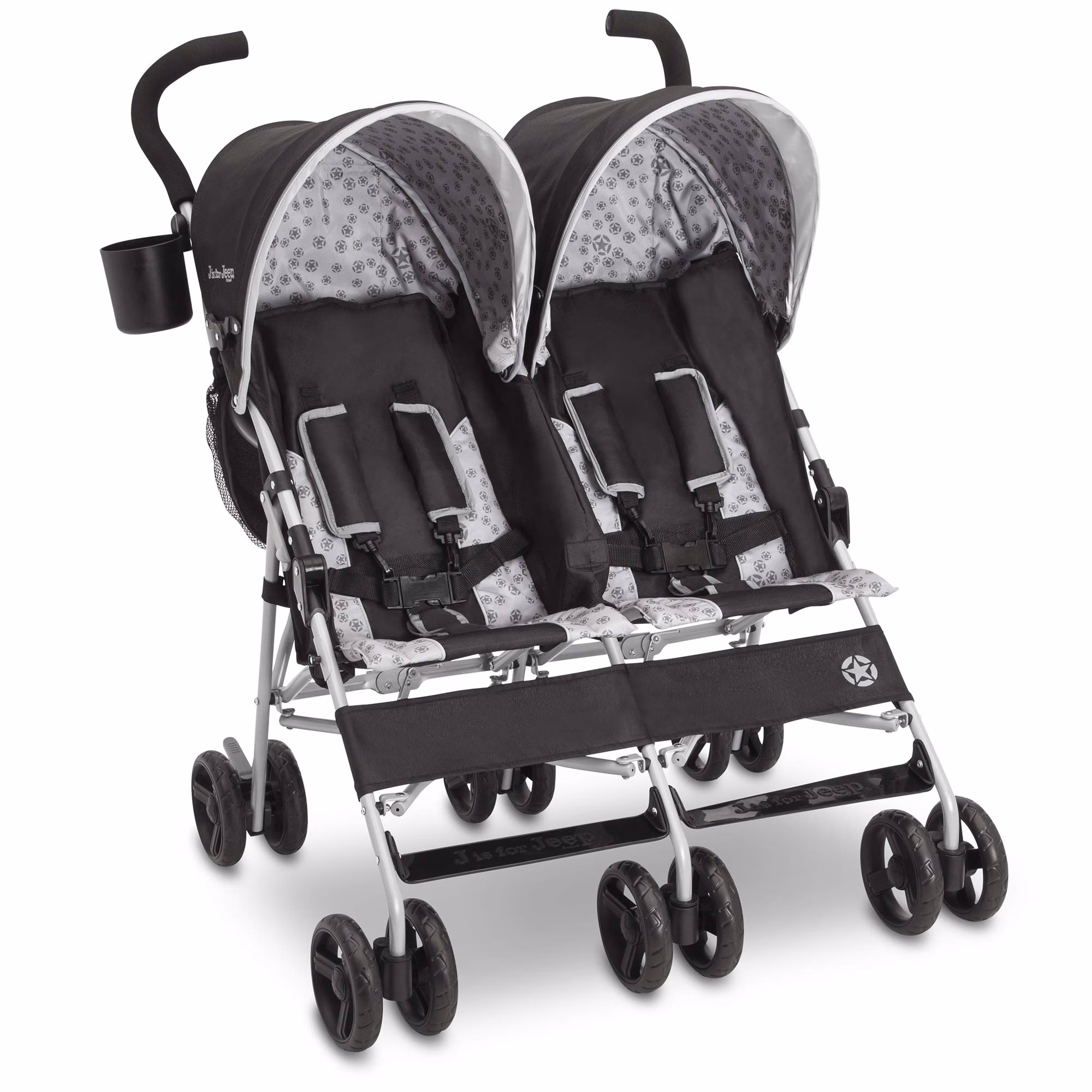 Delta Children Jeep Scout Double Stroller 11708-2271 Charcoal Galaxy thumbnail 4