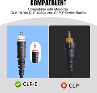 clp 1010e 1040e 1080e Earpiece with Mic C Swivel Over Cover Ear Piece Walkie Talkie Ptt Headset Compatible with Motorola Business Two Way Radio clp1010e clp1040e clp1080e CLP1083e clp446e thumbnail 2