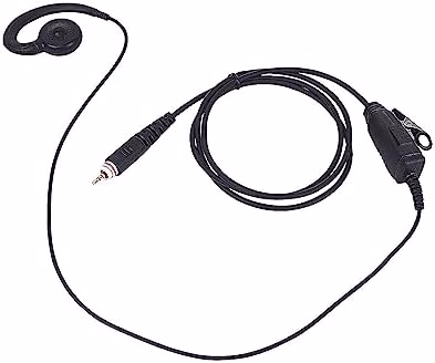 clp 1010e 1040e 1080e Earpiece with Mic C Swivel Over Cover Ear Piece Walkie Talkie Ptt Headset Compatible with Motorola Business Two Way Radio clp1010e clp1040e clp1080e CLP1083e clp446e