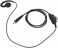 clp 1010e 1040e 1080e Earpiece with Mic C Swivel Over Cover Ear Piece Walkie Talkie Ptt Headset Compatible with Motorola Business Two Way Radio clp1010e clp1040e clp1080e CLP1083e clp446e thumbnail 1