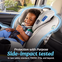 Graco Extend2Fit 3-in-1 Convertible Car Seat, 3 Modes – Rear Facing, Forward Facing Baby Car Seat and Highback Booster Seat, Adjustable Extension Panel for Extra Legroom, Cullen thumbnail 3