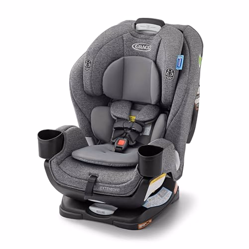 Graco Extend2Fit 3-in-1 Convertible Car Seat, 3 Modes – Rear Facing, Forward Facing Baby Car Seat and Highback Booster Seat, Adjustable Extension Panel for Extra Legroom, Cullen - View 1 of 3