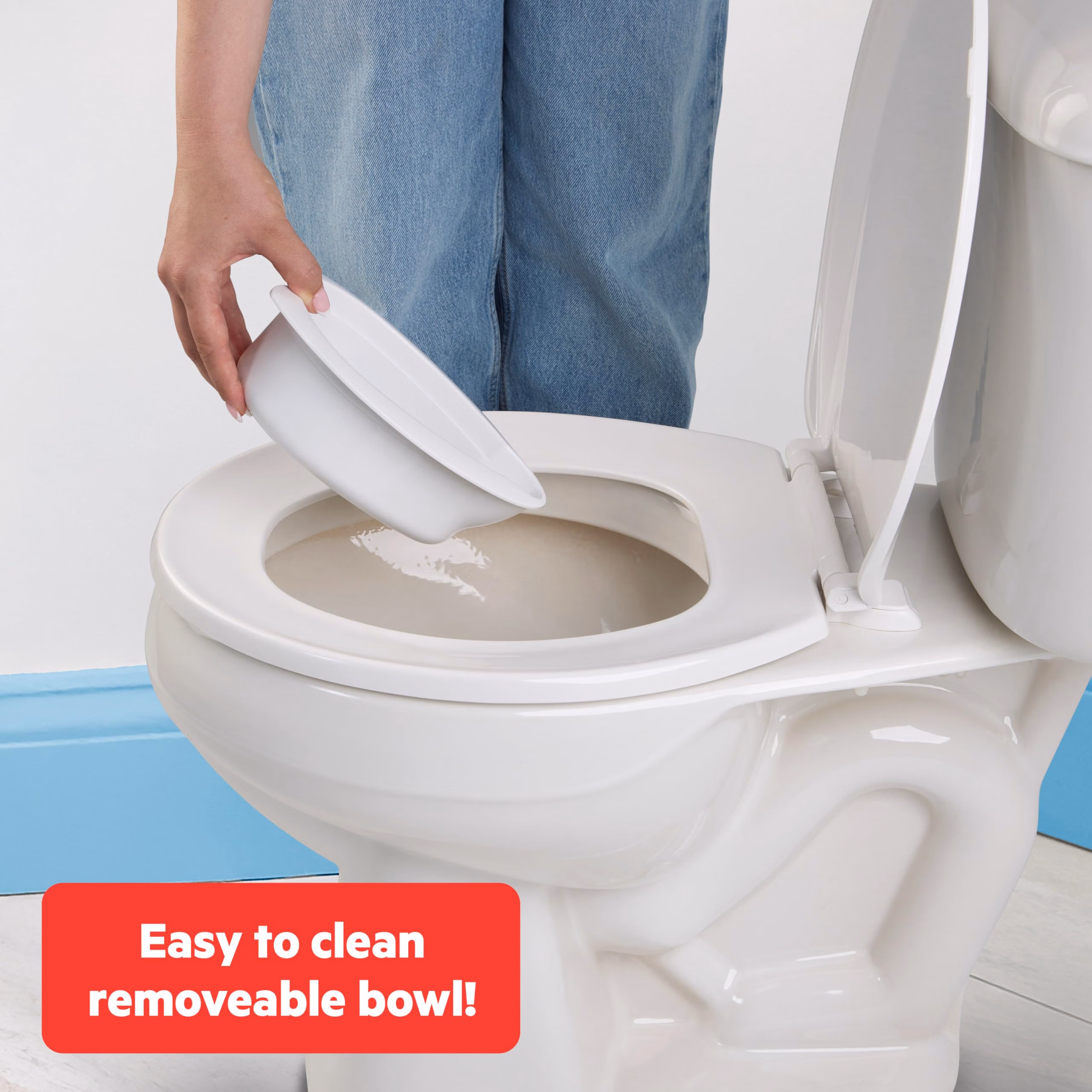 Bright Starts Disney Junior Mickey Mouse My Size Potty Training Toilet, Toddler Potty Chair with Flushing & Cheering Sounds, Removable Seat with Splash Guard & Handles, Ages 18+ Months, Up to 50 lbs thumbnail 4