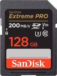 SanDisk 128GB Extreme PRO SDXC UHS-I Memory Card - C10, U3, V30, 4K UHD, SD Card - SDSDXXD-128G-GN4IN thumbnail 1