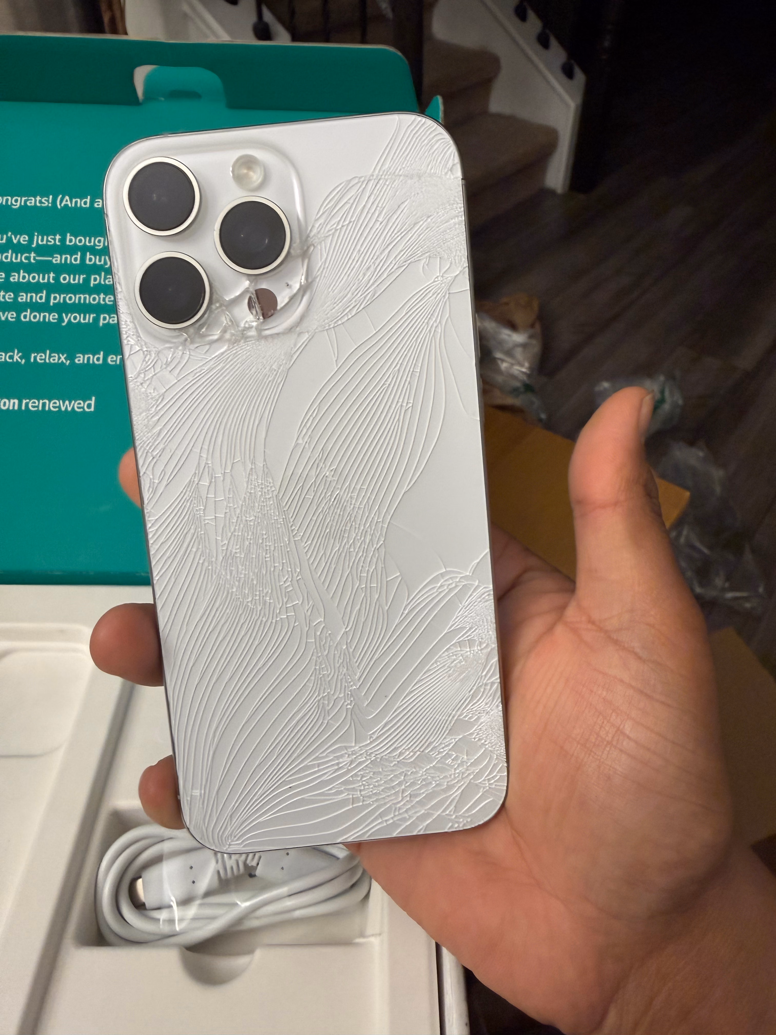 Apple iPhone (Amazon Renewed Premium) 16 Pro Max, US Version, 512GB, White Titanium - Unlocked thumbnail 2