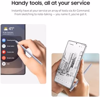 Samsung Galaxy S25 Ultra S Pen, Ergonomic Design, Air Command, Touch Stylus, Phone Navigation, US Version, EJ-PS938BSEGUJ, Light Silver thumbnail 4