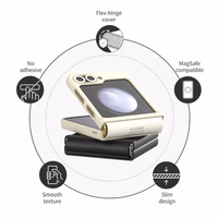 araree Aero Flex M Samsung Galaxy Z Flip 6 Case 【Improved Version】 with Hinge Protection, Compatible with Magsafe Accessories & Charger Anti-Fingerprint,Thin & Slim, Shockproof Hard Case - Black thumbnail 2