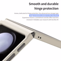 araree Aero Flex M Samsung Galaxy Z Flip 6 Case 【Improved Version】 with Hinge Protection, Compatible with Magsafe Accessories & Charger Anti-Fingerprint,Thin & Slim, Shockproof Hard Case - Black thumbnail 5