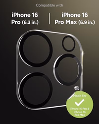 ZAGG Glass Elite Anti-Glare Camera Lens Protector for iPhone 16 Pro Max / 16 Pro - Anti-Reflective Glass, 5X Stronger, Smudge-Free, Eco-Friendly, Easy Installation thumbnail 2