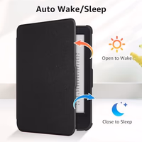 Case for 6" Kobo Clara Colour(2024)/Clara BW(2024)/Clara 2E(2022) - Slim Lightweight PU Leather Protective Smart Shell Cover with Auto Wake Sleep, Black thumbnail 4