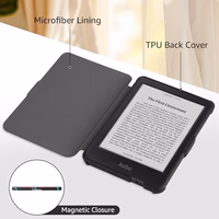Case for 6" Kobo Clara Colour(2024)/Clara BW(2024)/Clara 2E(2022) - Slim Lightweight PU Leather Protective Smart Shell Cover with Auto Wake Sleep, Black thumbnail 3