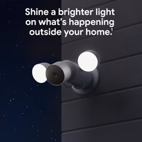 Google Nest Cam with Floodlight - Outdoor Camera - Floodlight Security Camera, White, 1 Count (Pack of 1) thumbnail 3