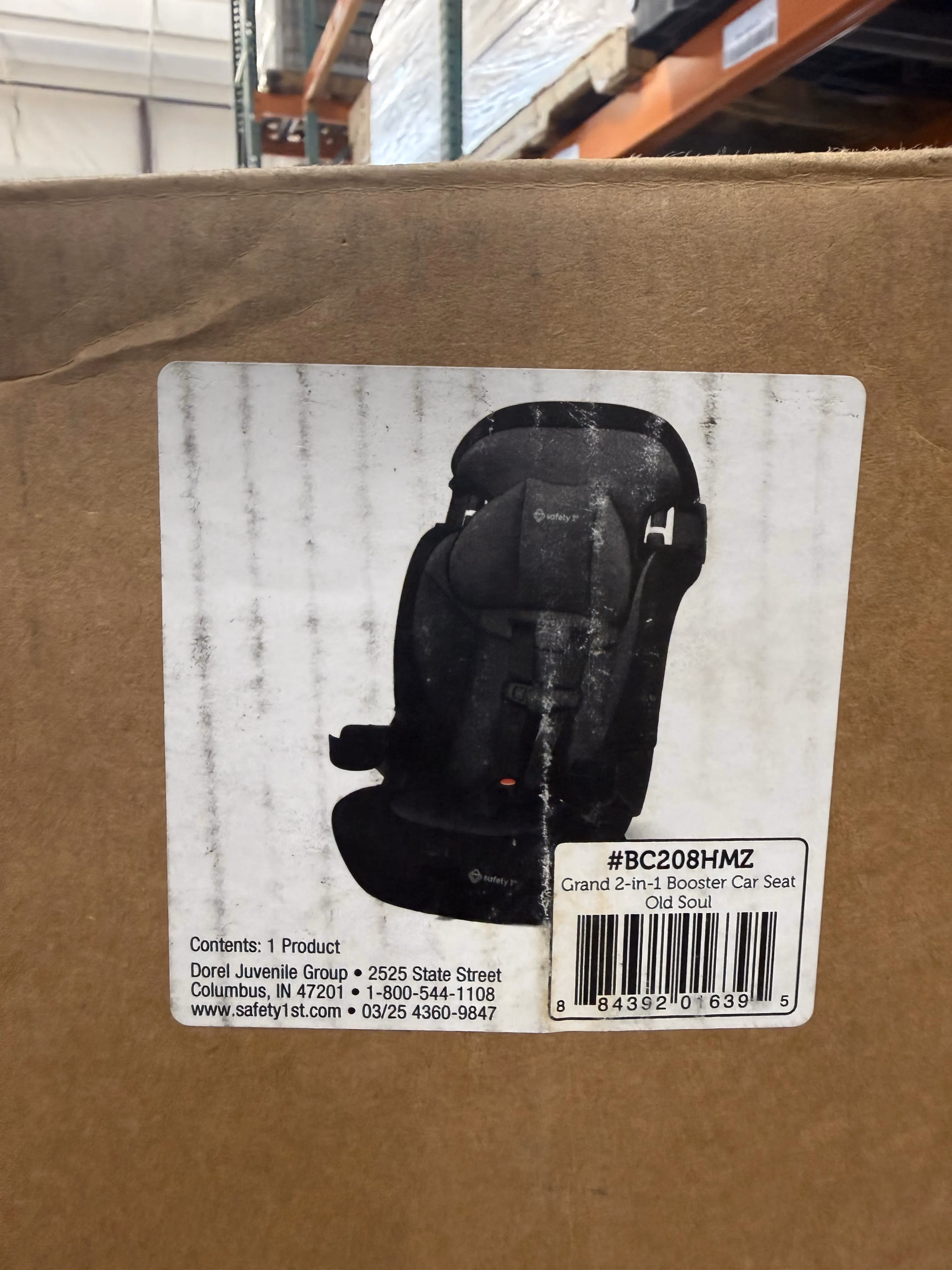 Safety 1st Grand 2-in-1 Booster Car Seat, Converts from High Back to Belt-Positioning Booster, High Back Seat for Kids 40-65, and Belt-Positioning 40-100 Pounds, Old Soul thumbnail 4