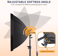 UBeesize Softbox Photography Lighting Kit, 20'' x 20'' Professional Softbox Lighting Kit with 85W 3000-7500K LED Bulbs, Studio Lights for Photography/Video Recording/Portraits Shooting/Live Streaming thumbnail 5