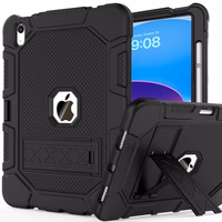 Rantice [Military-Grade Shockproof] Case for iPad 11-inch 11th Generation 2025 & iPad 10th Generation 10.9", Heavy Duty Rugged Protective Cover with Sturdy Kickstand & Pencil Holder, Black thumbnail 1