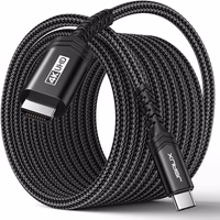 JSAUX USB C to HDMI Cable 10ft | 4K@60Hz | USB 3.1 Type C to HDMI 2.0 Cord for Home Office, (Thunderbolt 3/4 Compatible) with iPhone 16 Pro Max, MacBook Pro/Air, Galaxy S8 to S24, iPad Pro, iMac-Black thumbnail 1