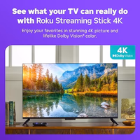 Roku Streaming Stick 4K - HDR & Dolby Vision Roku Streaming Device for TV with Voice Remote & Long-Range Wi-Fi - Free & Live TV thumbnail 3