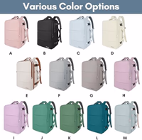 Taygeer Carry on Backpack for Men Women, Luggage Laptop Backpack for Airplane Travel with Water Bottle Pocket, 35L Water Resistant Gym Weekender Bag for College Gift, Peacock Blue thumbnail 3