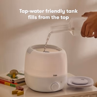 Frida Baby 3-in-1 Cool Mist Humidifier for Large Rooms, Top Fill Humidifier for Bedroom, Allergy Relief, 60 Hour Runtime + Nightlight, Auto Shut-Off, Quiet, Carry Handle, Essential Oil Diffuser thumbnail 2