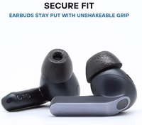 Comply TrueGrip MAX | Premium Memory Foam Replacement Earbud Tips for Samsung Galaxy Buds4 Pro & Buds3 Pro | Long-Lasting Comfort, Secure Fit, Noise Isolation | Black (Large) (3 Pairs) thumbnail 4