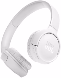 JBL Tune 520BT - Wireless On-Ear Headphones, Up to 57H Battery Life and Speed Charge, Lightweight, Comfortable and Foldable Design, Hands-Free Calls with Voice Aware (White) thumbnail 1