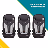 Safety 1st Grand 2-in-1 Booster Car Seat, Converts from High Back to Belt-Positioning Booster, High Back Seat for Kids 40-65, and Belt-Positioning 40-100 Pounds, Black Sparrow thumbnail 4