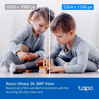 Tapo 2K Pan/Tilt Security Camera for Baby Monitor, Dog Camera w/Motion Detection, 2-Way Audio Siren, Night Vision, Cloud&SD Card Storage, Works w/Alexa & Google Assistant, 2-Pack (Tapo C210P2) thumbnail 4