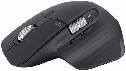 Logitech MX Master 3S Wireless Mouse Standard Edition with Logi Bolt USB Receiver, Ultra-Fast Scrolling, Ergo, 8K DPI, Track on Glass, Quiet Clicks, USB-C, Bluetooth, Windows, Linux, Chrome - Graphite