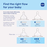 MAM 6oz Premium Glass Wide Neck Baby Bottle with Slow Flow Breastfeeding-Like Silicone Nipple, Easy to Clean,BPA Free, 0+ Months, Easy Switch Between Breast and Bottle, Made in Europe, 3 Pack Boy thumbnail 5