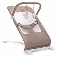 Baby Delight Alpine Deluxe Portable Baby Bouncer | Infant | 0-6 Months | 100% GOTS Certified Organic Cotton Fabric | Organic Mocha thumbnail 1