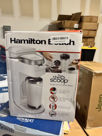 Hamilton Beach 47621 The Scoop Single Serve Coffee Maker & Fast Grounds Brewer for 8-14oz. Cups, Brews in Minutes, Next Gen, White thumbnail 5