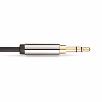 Amazon Basics 3.5mm Auxiliary Audio Cable for Stereo Speaker or Subwoofer with Gold-Plated Plugs, 8 Foot, Black thumbnail 4