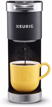 Keurig K-Mini Plus Single Serve K-Cup Pod Coffee Maker, with 6 to 12oz Brew Size, Stores up to 9 K-Cup Pods, Travel Mug Friendly, Matte Black thumbnail 1
