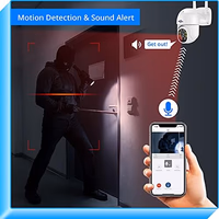 Hiseeu 3MP Security Camera Outdoor,WiFi Camera, Auto Tracking&Light Alarm Floodlight & Color Night Vision,Two-Way Audio, Plug-in Cable,Compatible Wireless System thumbnail 5