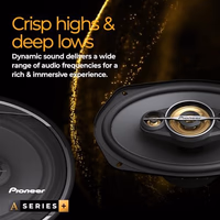 Pioneer A-Series Plus TS-A1301C 5.25” 2-Way Speakers (Pair) – 300W Max, Crisp Highs + Clear Vocals, Enhanced Bass, Ideal Factory Upgrade thumbnail 4