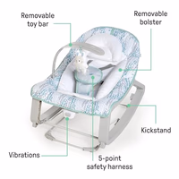 Ingenuity Keep Cozy 3-in-1 Grow with Me Vibrating Baby Bouncer Seat & Infant to Toddler Rocker, Vibrations & -Toy Bar, 0-30 Months Up to 40 lbs (Spruce) thumbnail 4