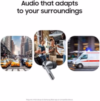 Samsung Galaxy Buds 3 Pro AI True Wireless Bluetooth Earbuds, Noise Cancelling, Sound Optimization, Redesigned Comfort Fit, White [US Version, Amazon Exclusive, 2Yr Warranty] thumbnail 3