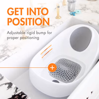 Boon Soak 3 Stage Baby Bathtub - Baby Bath Tub with Three Support Positions for Newborn to Toddlers - Color Changing Drain Plug for Ideal Bath Temperature - Gray - Ages 0 to 18 Months and Up thumbnail 2