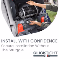 Britax Grow with You ClickTight Harness-2-Booster Car Seat, Cool N Dry - Cool Flow Moisture Wicking Fabric thumbnail 4