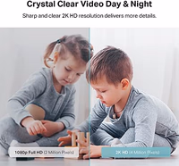 Kasa 2K+ Indoor Pan/Tilt Wired Security Camera - Works as a Baby Monitor & Pet Camera, Motion Detection & Tracking, 2-Way Audio, Night Vision, Subscription-Free Local Storage or Optional Cloud, KC410S thumbnail 4