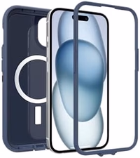 OtterBox iPhone 17e, 16e, 15, 14, & 13 Defender Pro Series XT Clear Case - Offgrid Blue thumbnail 4